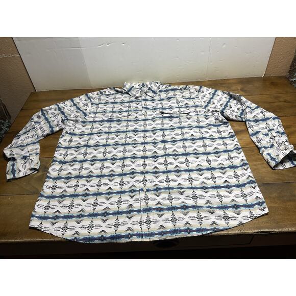 Ariat Tek Mens Venttek Outbound Classic Fit Shirt Aztec Long Sleeve Size XXL - Picture 1 of 13